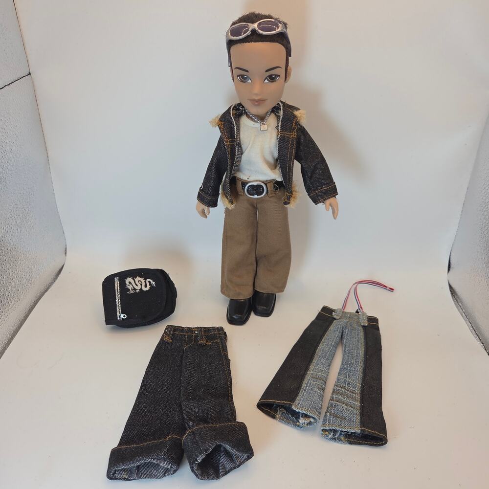 Vintage 2003 1st Edition Bratz Eitan Doll + Clothing Accessories